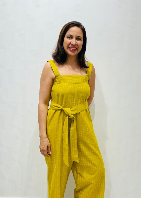 Mustard yellow dots Jumpsuit