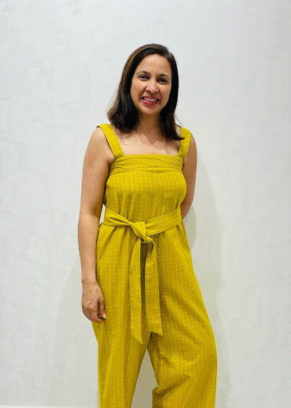 Mustard yellow dots Jumpsuit