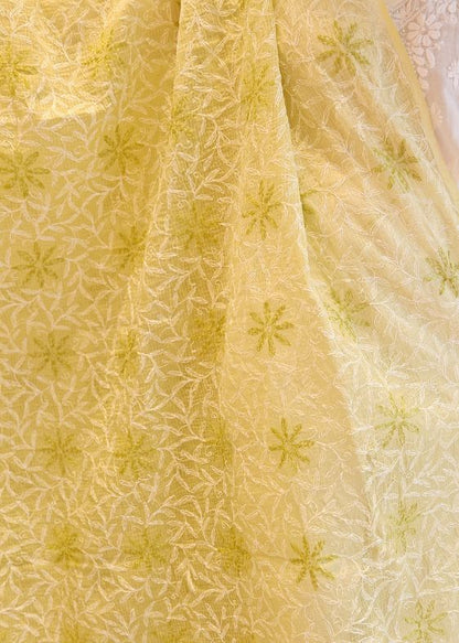 Green Kota Chikankari Dupatta