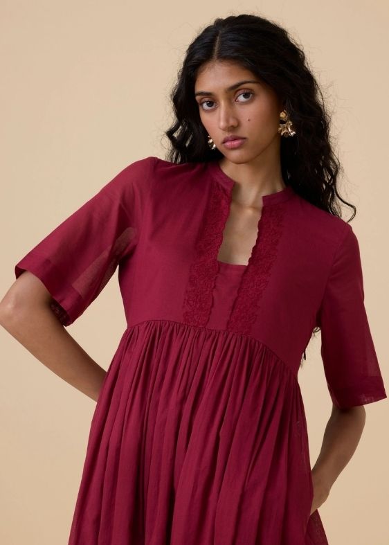 Sabah Cherry Cotton Dress