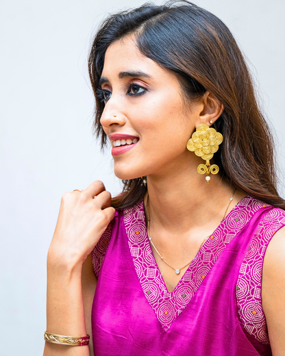 Pink Modal Silk Sleeveless Blouse