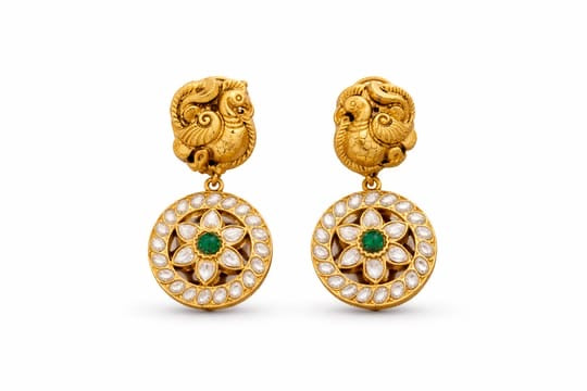 Peacock Bloom EarringsTRB0313