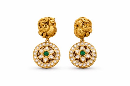 Peacock Bloom EarringsTRB0313