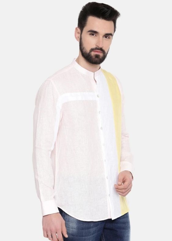 White linen Designer Shirt