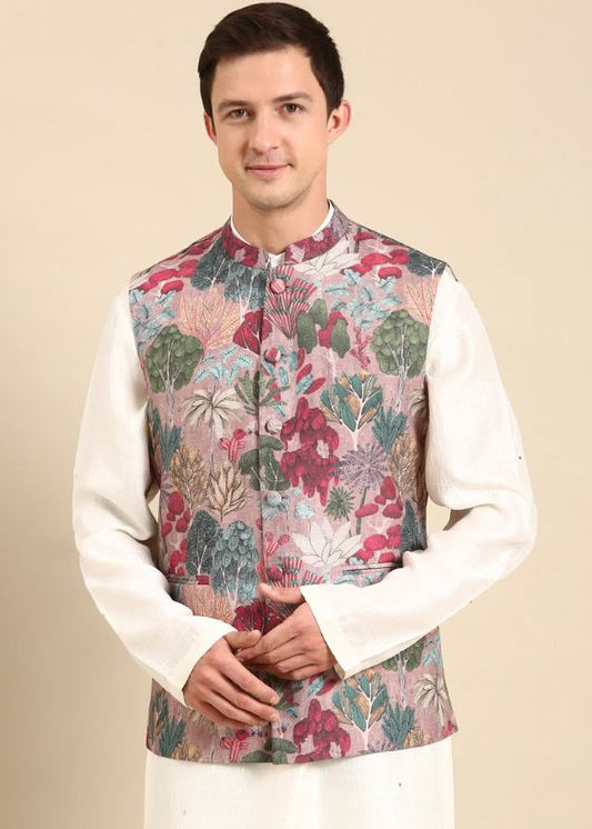 Salmon Pink Modi Jacket