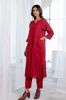 Rouge Polka Embroidered Co-Ord
