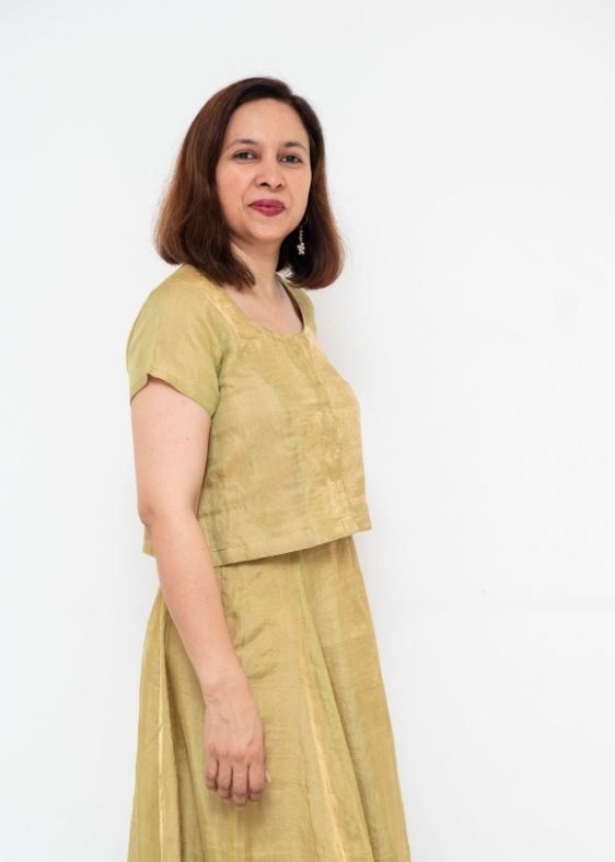 Green Silk Tissue Blouse