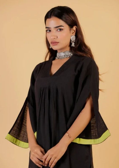 Black Pure Cotton Co-ord Set
