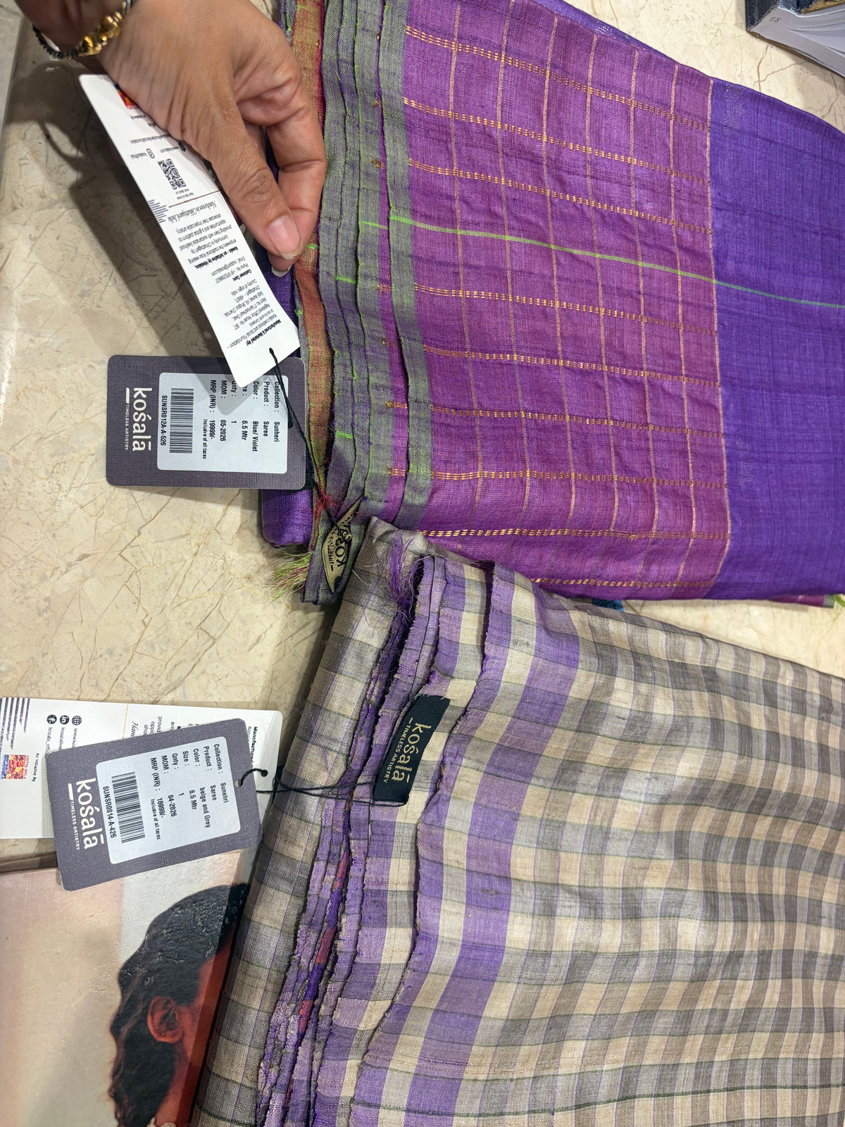 Two Tussar Sarees Kosala