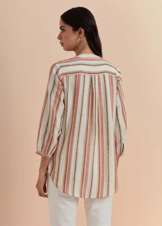 Orange Stripes with Embroidery SS-2321
