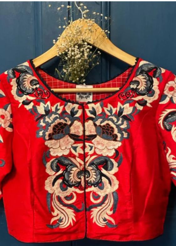 Cherry flowers blouse