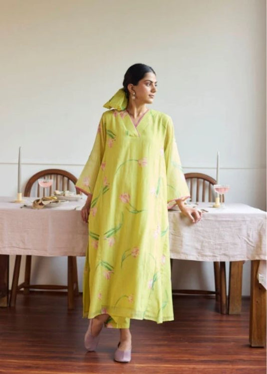 Lime Tulip Relaxed Fit Coord Set