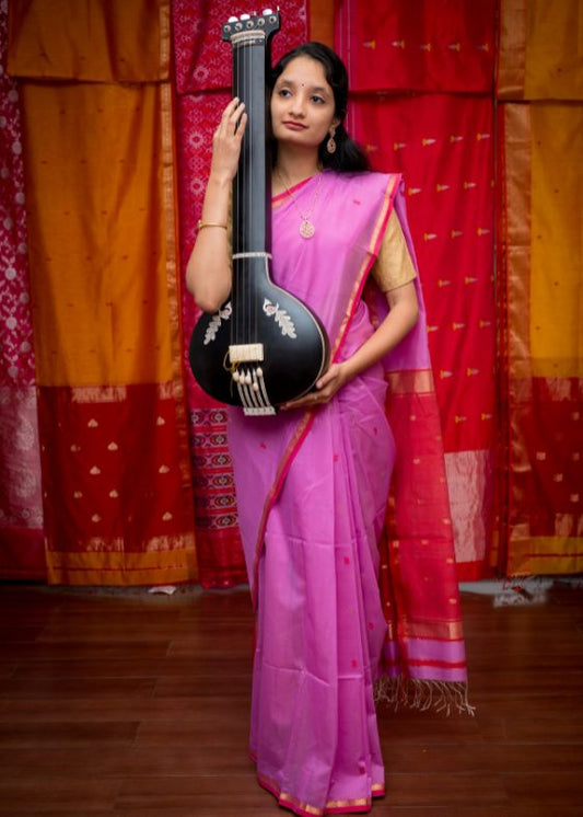 Pink Mahaswari Saree