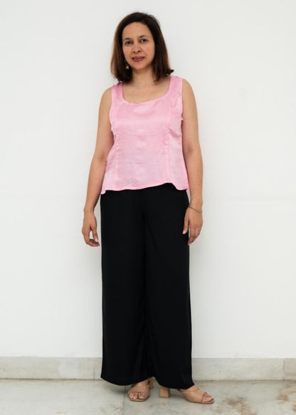 Pink Modal Silk Blouse