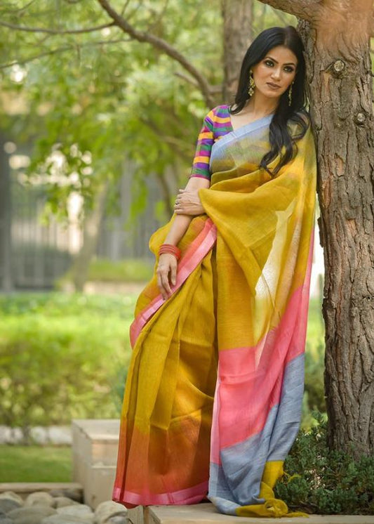 Printed Silk Cotton Saree