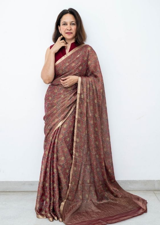 Printed Silk Saree