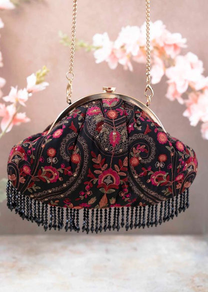 Rumi Vintage Purse -Black - AM VP 0123 0002