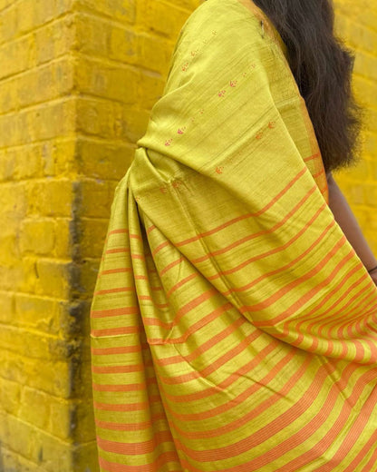 Trishul Unma Chhattisgarh Tussar Saree