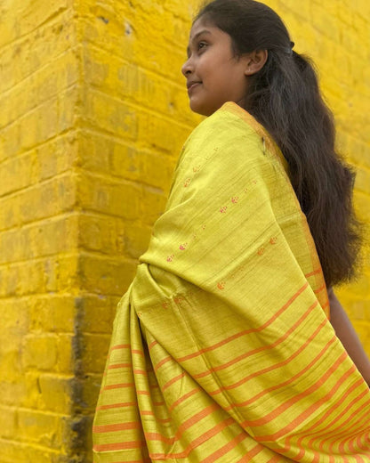 Trishul Unma Chhattisgarh Tussar Saree