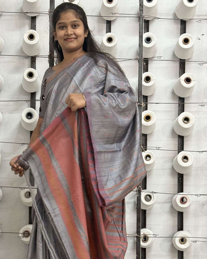 Trishul Unma Chhattisgarh Tussar Saree