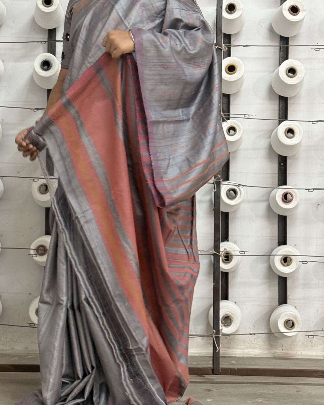 Trishul Unma Chhattisgarh Tussar Saree