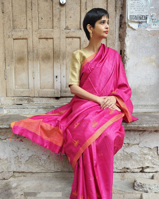 Jhankiyan Unma Chhattisgarh Tussar Saree