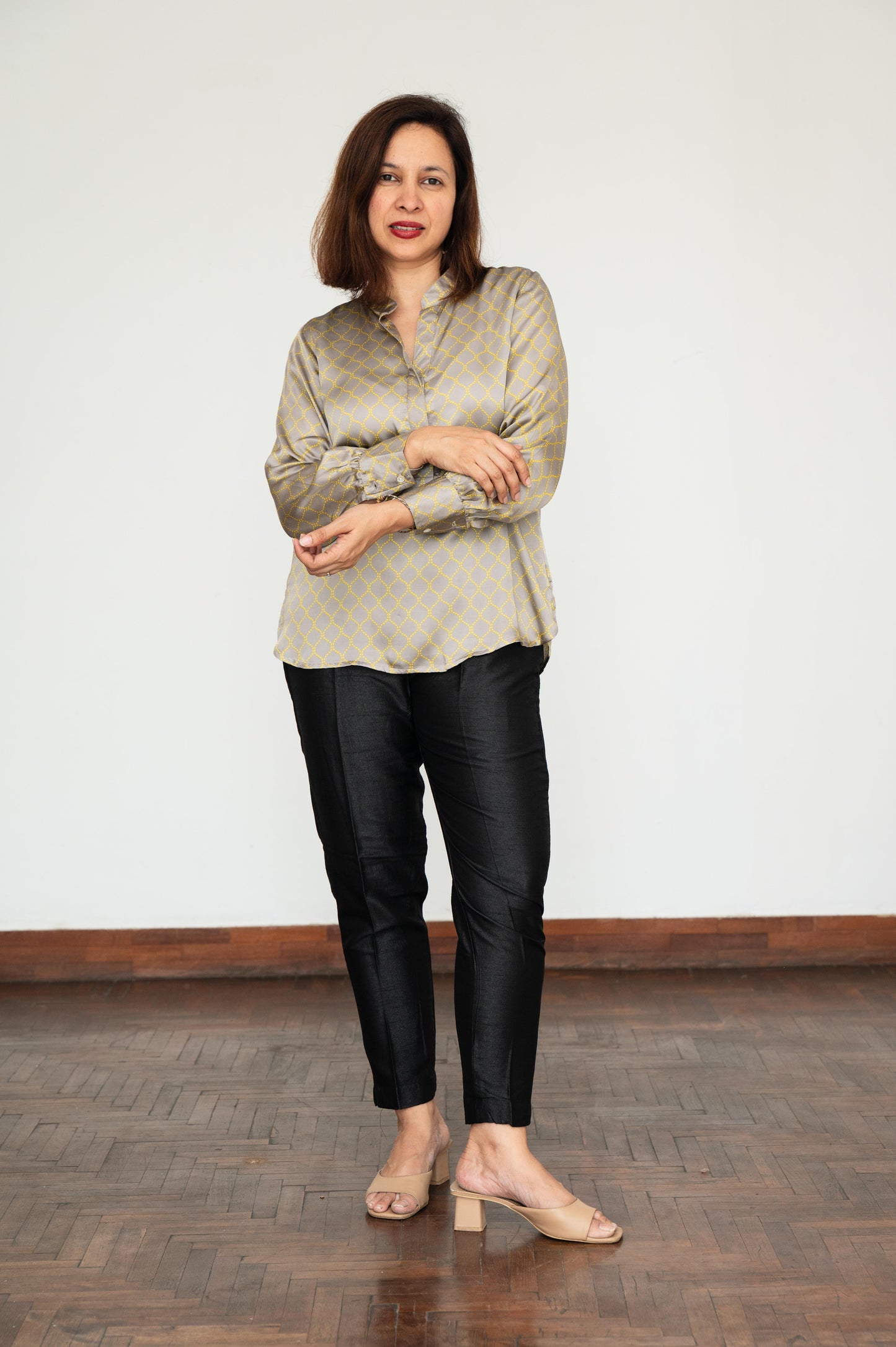 Grey Modal Silk Tunic