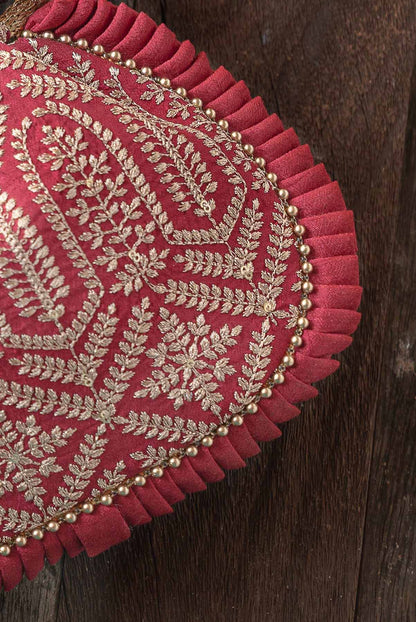 Leela Heritage Potli - Maroon AM-PT-1220-0012
