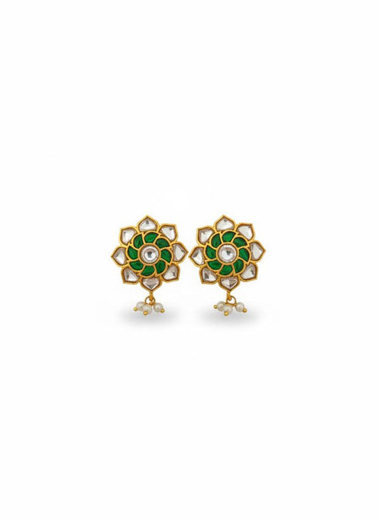 Kundan Petal StudsTRB1441