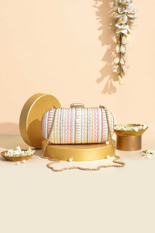 Raha Embroidered Capsule Clutch AM-BC-0425_0009