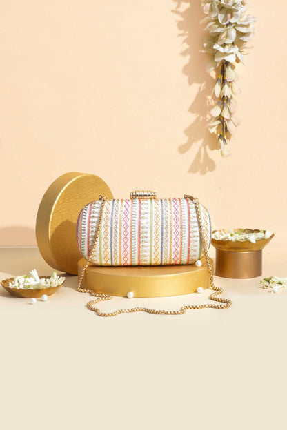 Raha Embroidered Capsule Clutch AM-BC-0425_0009