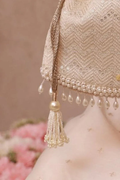 Mayuri Embroidered top handle Potli - Off-white
AM-PT-0426-0010