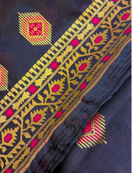 BLACK BANARASI SILK SAREE