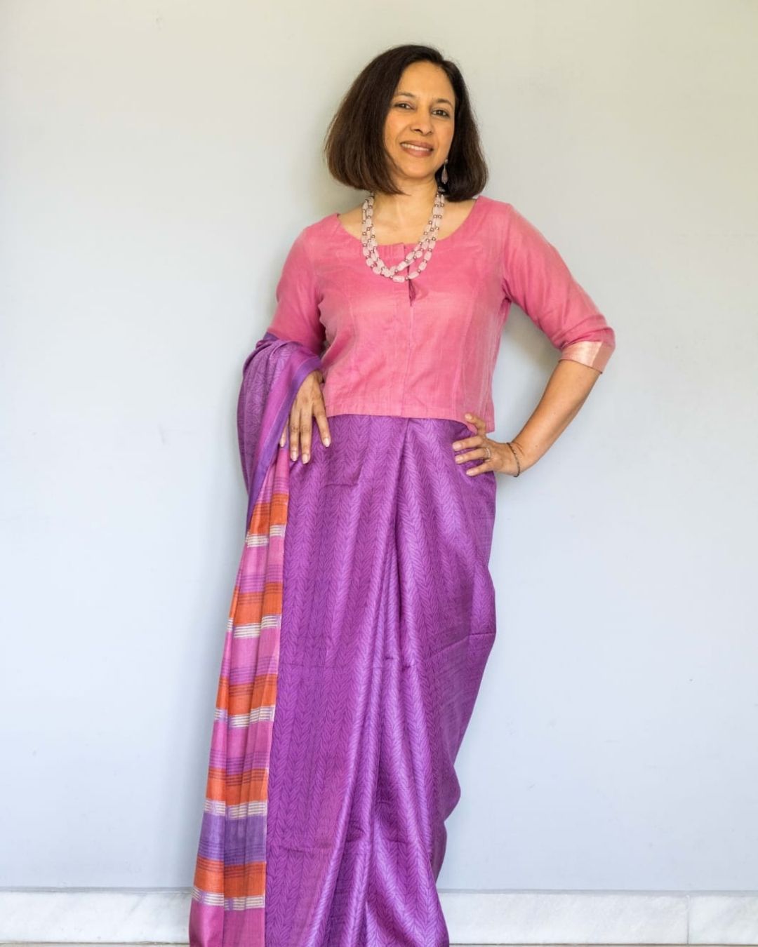 Pink Banarasi Silk Cotton Blouse