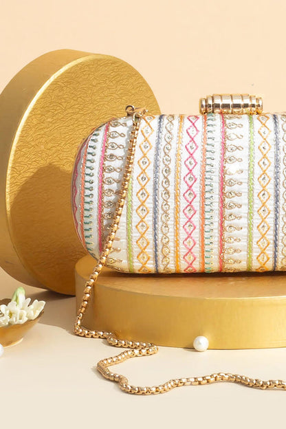 Raha Embroidered Capsule Clutch AM-BC-0425_0009