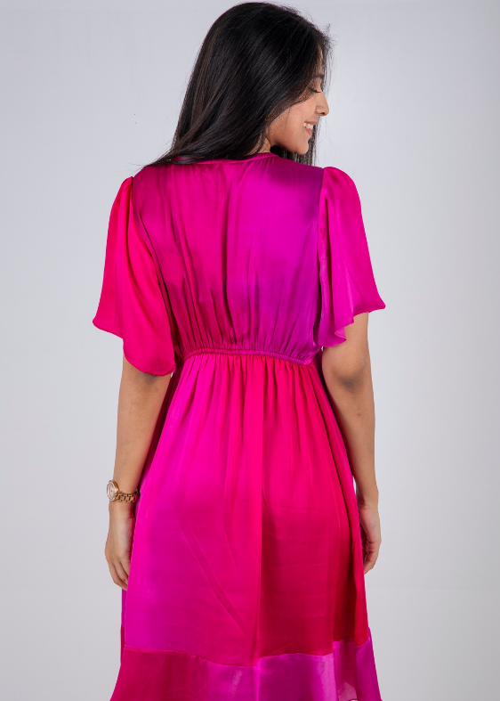 Sunset Sleeveless Ombre Dress
